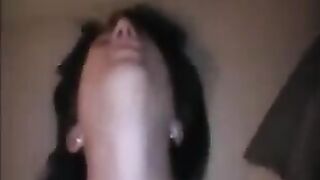 The stepfather pulled his cock to sleep in the daughter’s panties