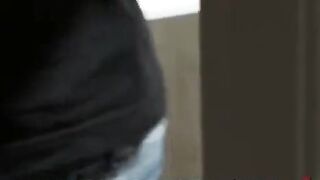 The husband tied his wife and had sex with her in satin shirt