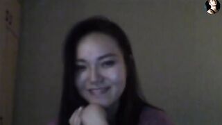A man has sex with a beauty from Kazakhstan via Skype