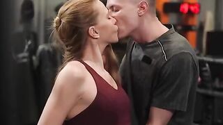 A man taught a lesson in anal to a natural redhead in 4K