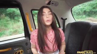 The angry girl is very horny and fucks in the car