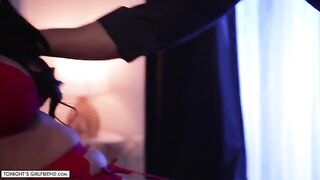 Jamie Michelle got fucked by fan in sexy lingerie and stockings