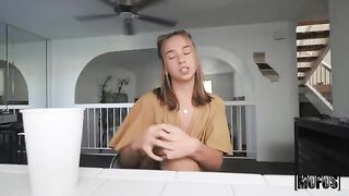 A girl gave a blowjob to the guy in the car, it went too far