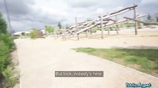 An Italian girl has sex and a very tight pussy