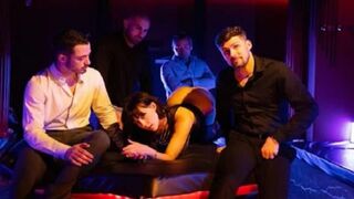 Submissive Whitney caught in the midst of an orgy