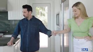 Dad fucks a hot blondie sorority slut