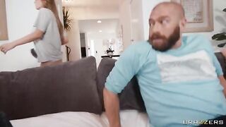 Horny GF gets a sneaky creampie while her boyfriend doesn’t notice
