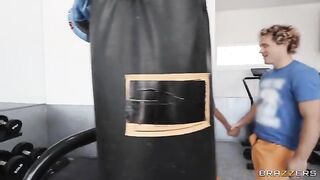 Face-to-Face Squatting with a Vabbing Latina in the Gym