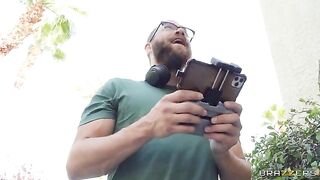 He climbed into her window and made a cum mouth