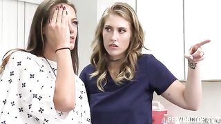 A girl was treated by a gynecologist using a natural method in this hot vid