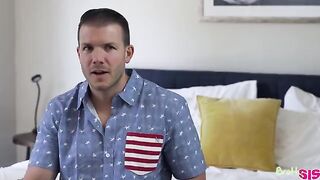 A young guy fucked two girls at a Labor Day picnic