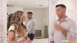 Cory Chase, the busty blonde MILF, gets her asshole gapped by a real estate agent