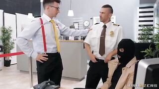 Robber attempted to rob the bank but got outsmarted and fucked hard