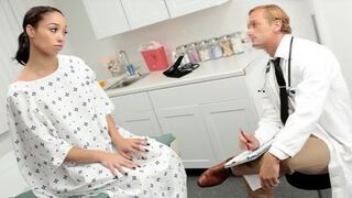 The doctor recommended sex to this girl with his tongue