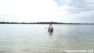 A surprise encounter turned into sex, caught in a wild moment on nature