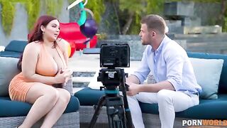 Natasha Nice gets her ass smashed in an interview scene
