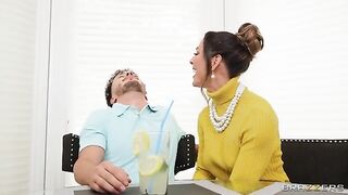 Suburban woman gets fucked by a classy stranger in her home