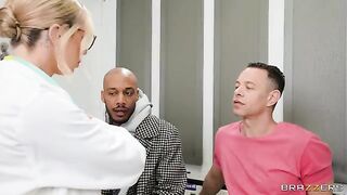 A hot doctor has a threesome with two patients who are not feeling well