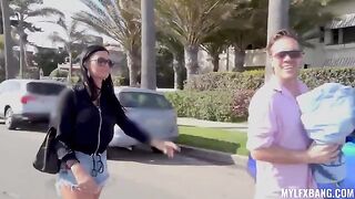 I brought my boy toy and he fucked me hard in this steamy scene