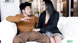 The girl next door is very excited about your cock