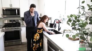The babysitter fulfilled the fantasies of the parents on the table
