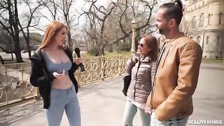 Two redheads have an intense sex session, and one of them is screaming with pleasure