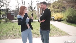 Two redheads have an intense sex session, and one of them is screaming with pleasure