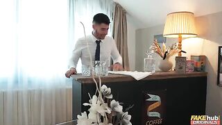 A man came to a beautiful woman and asked her to taste his cum