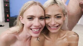 It's great that all of us are here today. Amazing threesome action!
