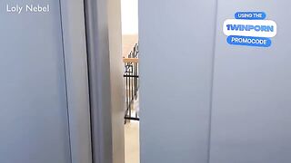 The little girl learned to caress herself with a vibrator and reached a bright orgasm