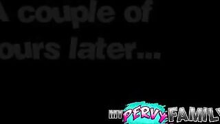 Guy caught jerking off, consolation sex with hot stepsister - MyPervyFamily