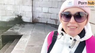 Instead of a walk, he lured me to sex at the hotel - POV