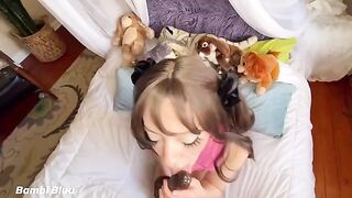 Bambi Bluu’s wet pussy farts and begs for cock and cum