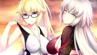 Saint and the sinner is a common title in the hentai world, especially in FGO