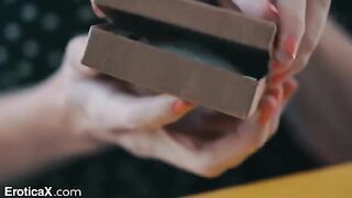 It was a birthday surprise for the young beauty, an unforgettable erotic experience