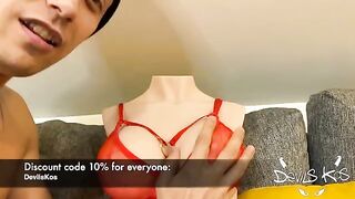 Sex casting with the stunning sex doll Aurora from Tantaly, featuring intense action