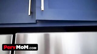 The mischievous stepson can't get rid of his persistent erection issue
