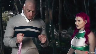 A man roughly fucked a girl in the recreation area outdoors