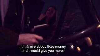 The guy did not leave the brunette slut without fucking