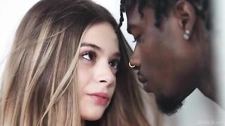 A girl has an orgasm from the tip of the cock to the heart