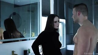 The moment when hormones go off the charts is captured in this intimate scene
