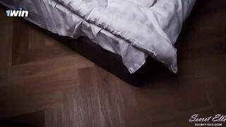 A cute girl has dirty thoughts that she doesn't want to share