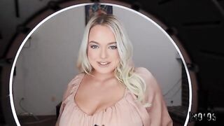 You'd better play with my dick! - the best blowjob from a hot blondie