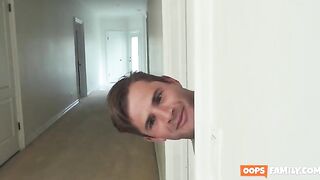 The blonde was fucked by her friend on the windowsill