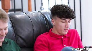 Sex does not have to end there, it can continue in a group on the couch