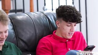 Sex does not have to end there, it can continue in a group on the couch