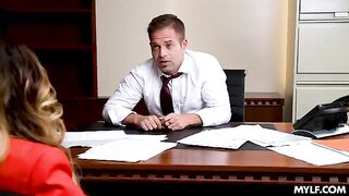 A couple has sex right in the office with no shame whatsoever