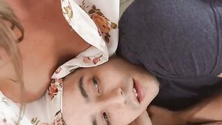 A guy has a good sex with her in missionary pose