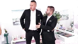 Group sex for the special purpose with stepdaughters