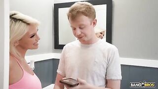 A mom can spoil her son in the most intimate way